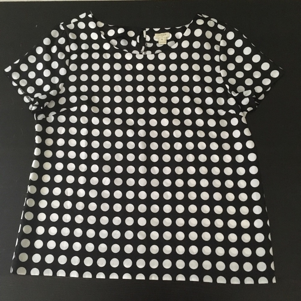 J. Crew polka dot blouse